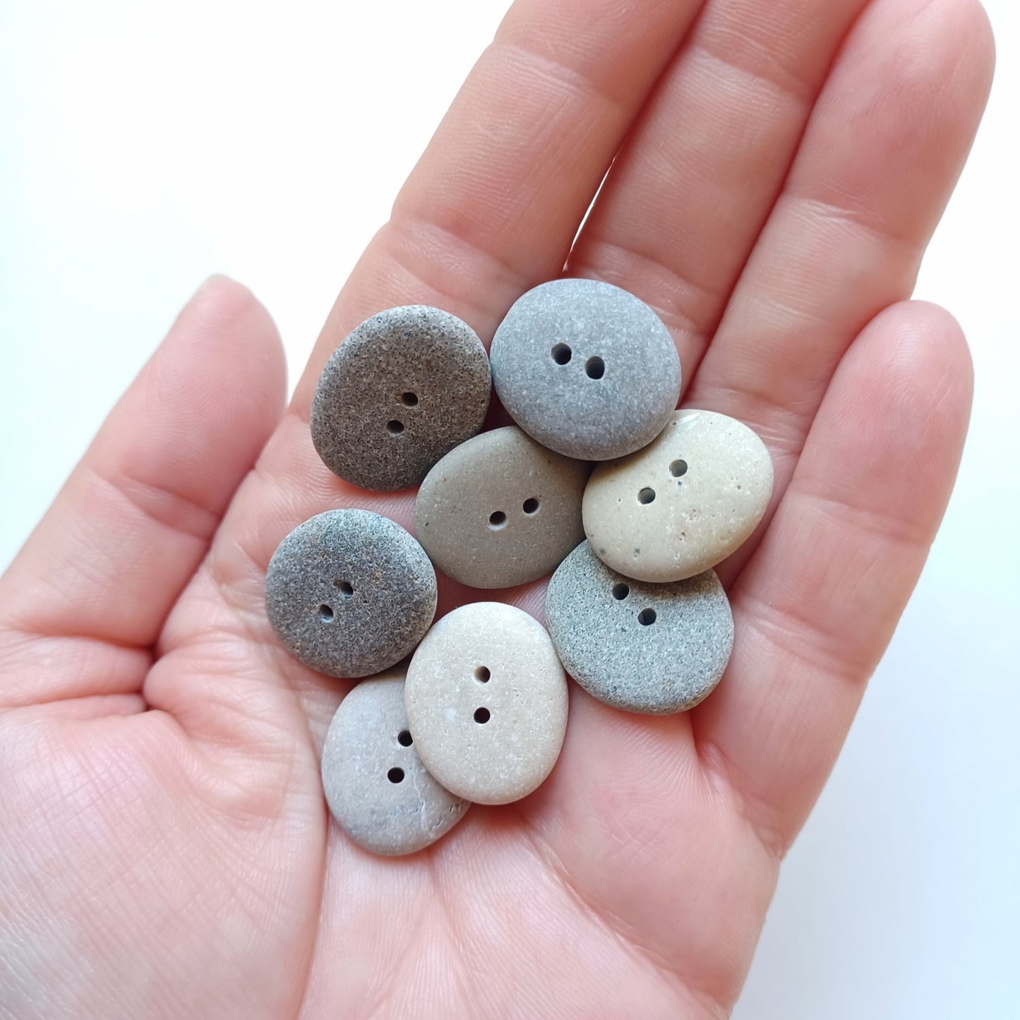 Beach Pebble Buttons.